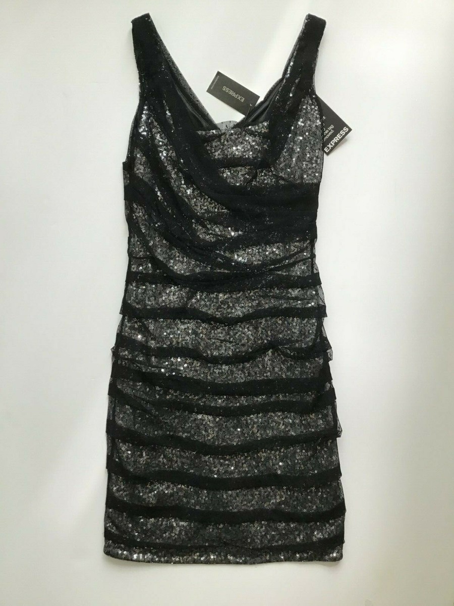 express black and silver sequin dress Mermaid Spaghetti Straps Blue Sequins Lace Long Prom Dresses with Slit Teal / 16