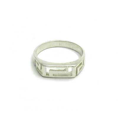 Genuine Sterling Silver Ring Meander Solid Hallmarked 925 Handmade