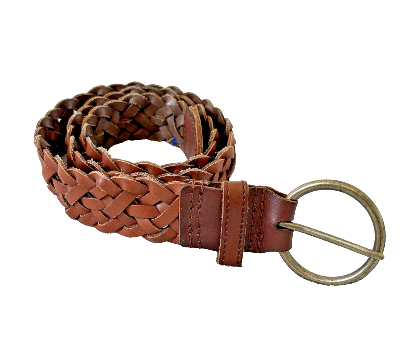 Hollister Braided Leather Belt for Women XS Small Quiet Luxury Staple-image