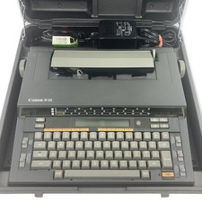 Canon S-16 Electric Typewriter w/ Original Case & Power Adapter ~ Tested ~ thumbnail