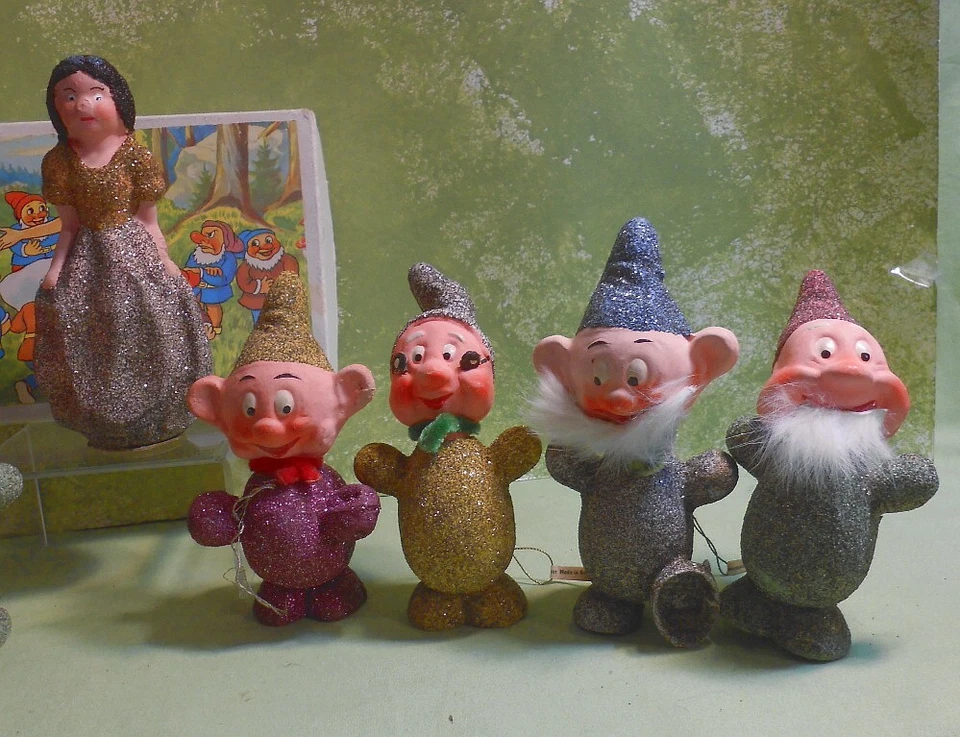 Disney Blancanieves y siete enanos contenedor de dulces adornos - Alemania Foto 3 de 4