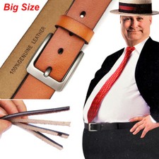 Mens Jeans Leather Belt Buckle Mens Casual Vintage Jeans Belt Size 105cm-170cm