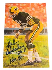 Green Bay Packers HERB ADDERLEY INSCRIPTION auto autograph signed GOAL LINE ART