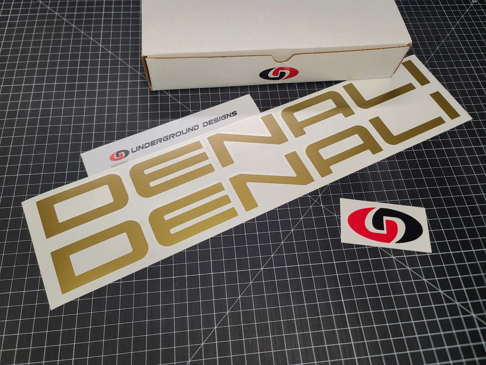 Calcomanías DENALI (2pk) panel basculante calcomanías guardabarros cabecera pegatinas para GMC Sierra Yukon Foto 3 de 3