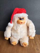 Vintage GONGA Santa Hat Thumb Sucking Plush by Russ Berrie  Co. Christmas