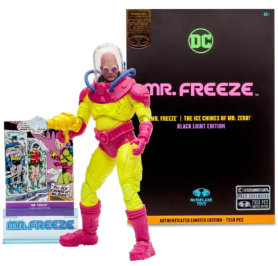 DC Multiverse Mr. Freeze Black Light Gold Label 7