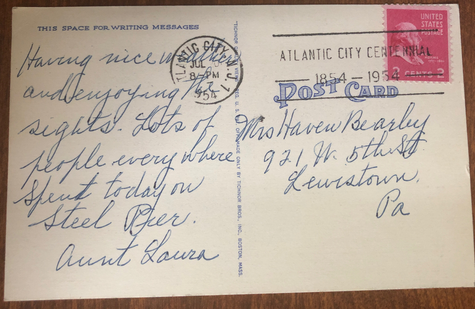 The World's Famous Boardwalk in Atlantic City, NJ. Postcard Postmarked ...