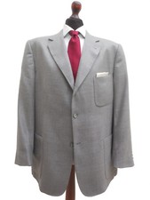 Ermenegildo Zegna cashmere silk sport coat size 27 54 short Eduard Dressler gray