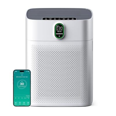 MORENTO Smart Air Purifier for home Large Rooms up to 1076 ft², Wi-Fi