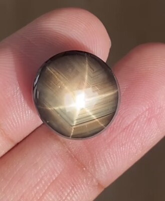 18.00ct Wonderful 100% Natural Earth Mine Black Star Sapphire Loose Gemstone
