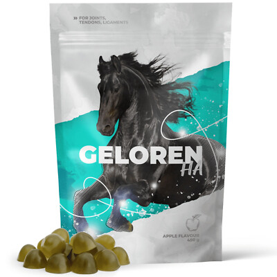 Geloren Horse HA Supplementary Mix, Joint Support, 3x450 g Apple Jelly, FREE P&P