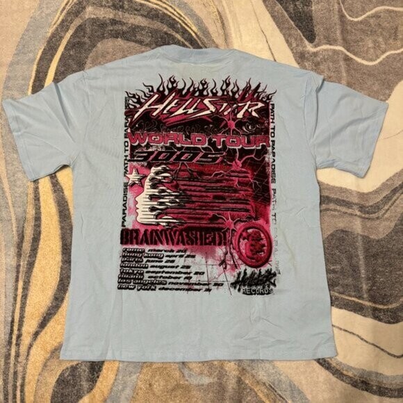Hellstar Neuron Tour Tee (Light Blue) | eBay