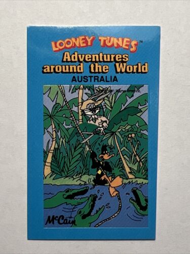Rare 1991 Looney Tunes adventures around the world, McCain Sticker, Australia - Picture 1 of 10