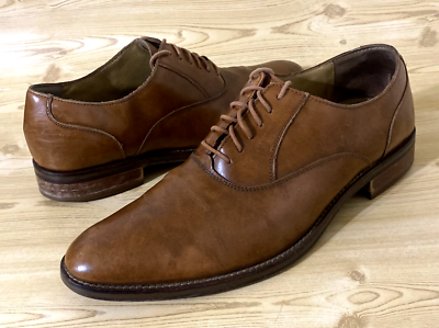 Cole Haan Grand OS C12849 Distressed Tan Leather Oxfords  display picture 1