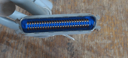 Apple SCSI Male to SCSI Male 1m 50 pin lead cable Macintosh 590-0307-A - Picture 3 of 3