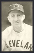 SKI MELILLO Real Photo Postcard RPPC 1941 Cleveland Indians George Burke 