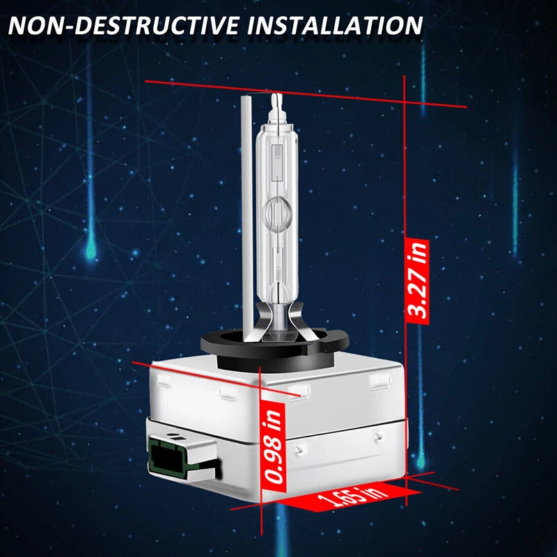 适用于林肯 MKS 2009 - 2016 前 HID 车头灯高/低光束 + 雾灯 4x 灯泡 — 第 4/4 张图片