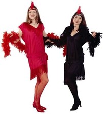 Women's Red Charleston Rag Adult Dress Costume Size: Standard 8-12 