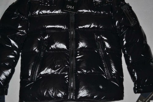 AUTHENTIC MENS SAM. NEW YORK ARCTIC FUR TRIMMED JACKET JET BLACK ALL SIZES NEW - Picture 3 of 6