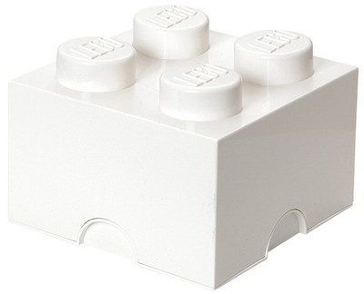 LEGO Aufbewahrungsstein STORAGE BRICK 4 5,7 Liter weiß