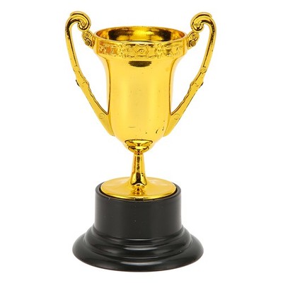Gold Plastic Trophy Cup Durable For Parties And Competitions Easy To Use