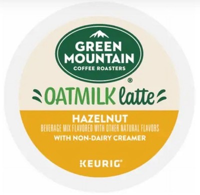 Green Mountain Oatmilk Latte Hazelnut Coffee Roasters 130 K-Cups - Bulk Stock