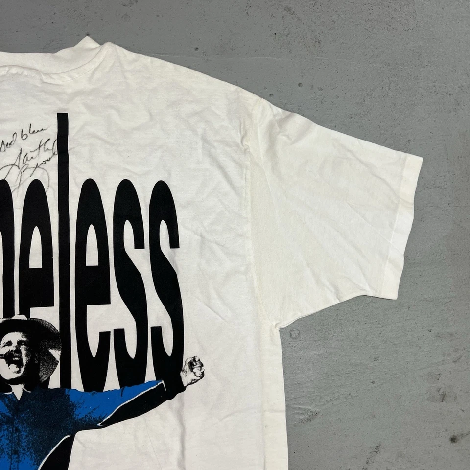 VTG 1991 Garth Brooks Shameless Ropin the Wind Tour Single Stitch T-Shirt SIGNED - Image 3 of 4