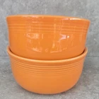 Set 2 First Quality Fiesta LARGE 28 oz Gusto Bowl Poppy Orange FREE US SHIPPING