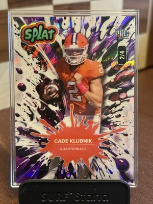 2025 Wild Card Splat Cade Klubnik Purple/ White /4 Clemson