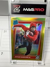 Javian Hawkins Panini Donruss Optic Preview True Gold Rated Rookie /10 #P-294