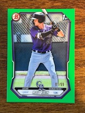 2026 Bowman 1st Bowman Green #/99 Matt Klein #BP-146 Rockies