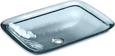 KOHLER 2773-TG1 Inia Rectangle Glass Wading Pool Bathroom Sink Translucent Dusk