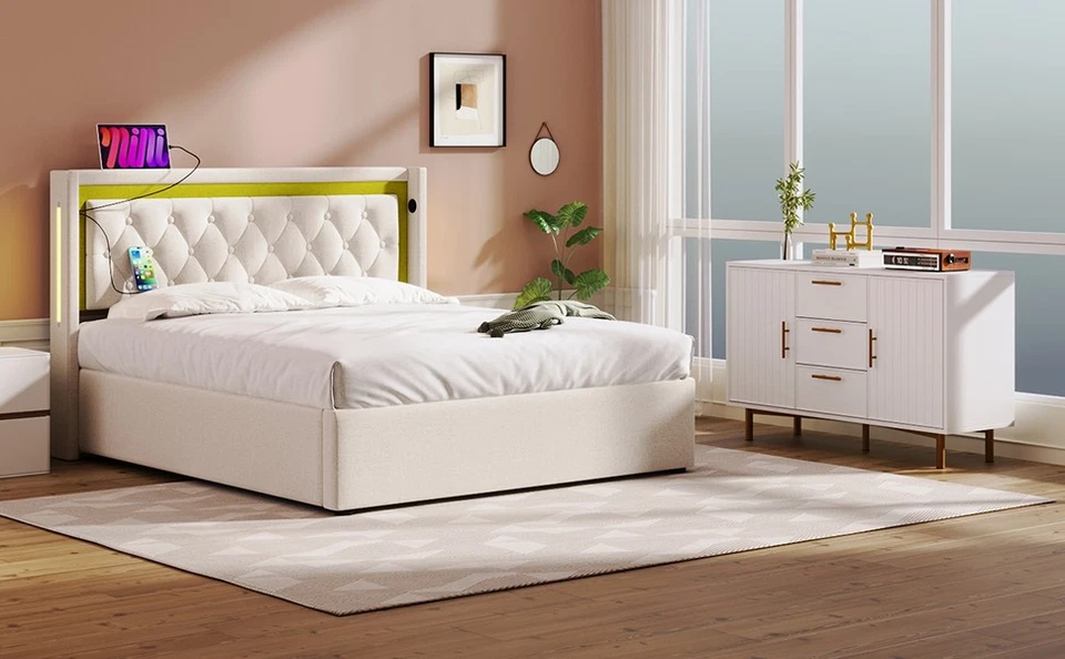 Cassettiera con 2 Ante e 3 Cassetti, Bianca Cassettiera con Cassetto Bianco - Immagine 4 di 4