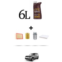 Hoffcar Servicekit 4 Filter Und 6L ÖL FüR Land Rover Discovery 5-LR5 3.0 TDV6