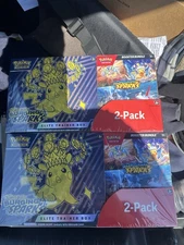 Pokémon Surging Sparks Elite trainer Box Booster Bundle Costco 2-pack
