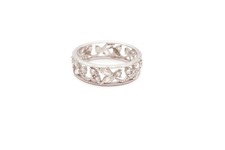 Sterling Silver 925 Cubic Zirconia Ring Size 9 R4