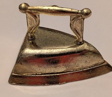 Miniature Metal Dollhouse Iron 2" Gold Tone Copper Tone