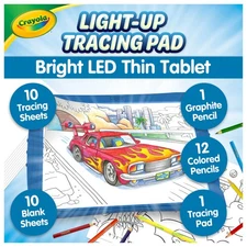 Crayola Light Up Tracing Pad Blue Drawing & Tracing Projector for Kids Holiday &