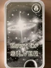 1 oz .999 Fine Silver Bar Birth Of Silver In Capsule