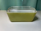 Vintage Pyrex 1970s Verde Green 502 1.5 Pint Refrigerator Dish With Lid