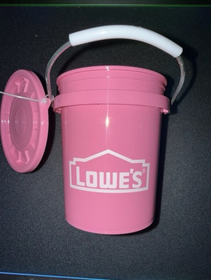 #ad #ad Lowes Mini Pink Bucket With Lid $3.00