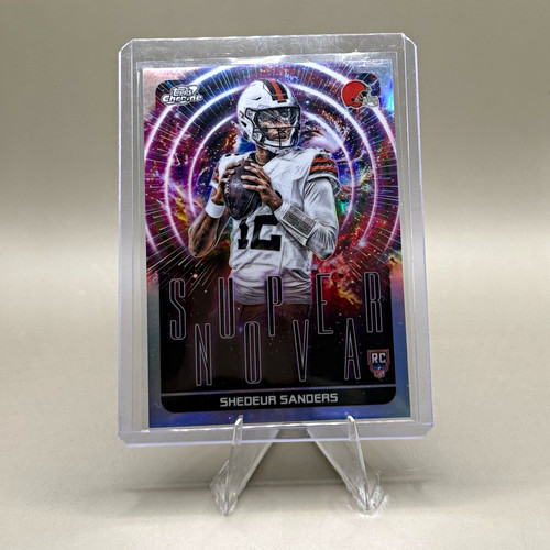 Topps Chrome 2025 Shedeur Sanders Supernova Rookie SPN-3 Browns NFL CASE HIT