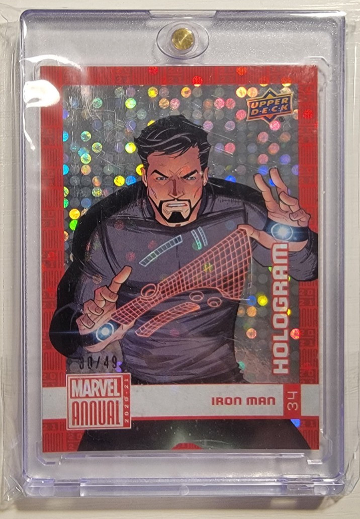 2020-21 Upper Deck Marvel Annual Foil Hologram 30  /49 Iron Man #34