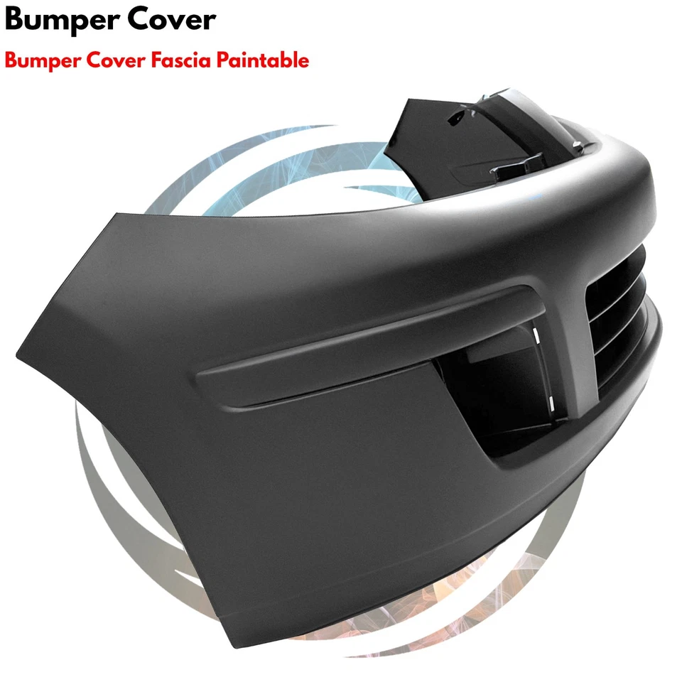 Front Bumper Cover Fascia & Fog Light Assembly Kit For 2007-2012 Nissan Versa Foto 3 de 4