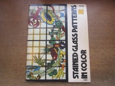 2303Mk Foreign Book Stained Glass Patterns In Color 1978 Glass/Pattern/Pattern