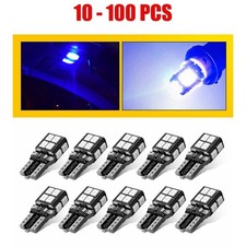 10-100pcs T10 168 2825 194 Led License Plate Light Bulb 2835 Super Bright Blue