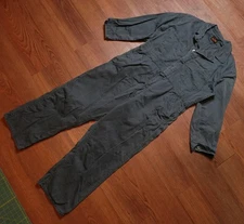 Vintage 60s 70s Val Mark Workwear Coveralls Sz Large Grey/blue