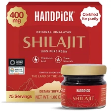 HANDPICK Himalayan Shilajit Resin | 75% Fulvic Acid, 85+ Trace Minerals.  07/26