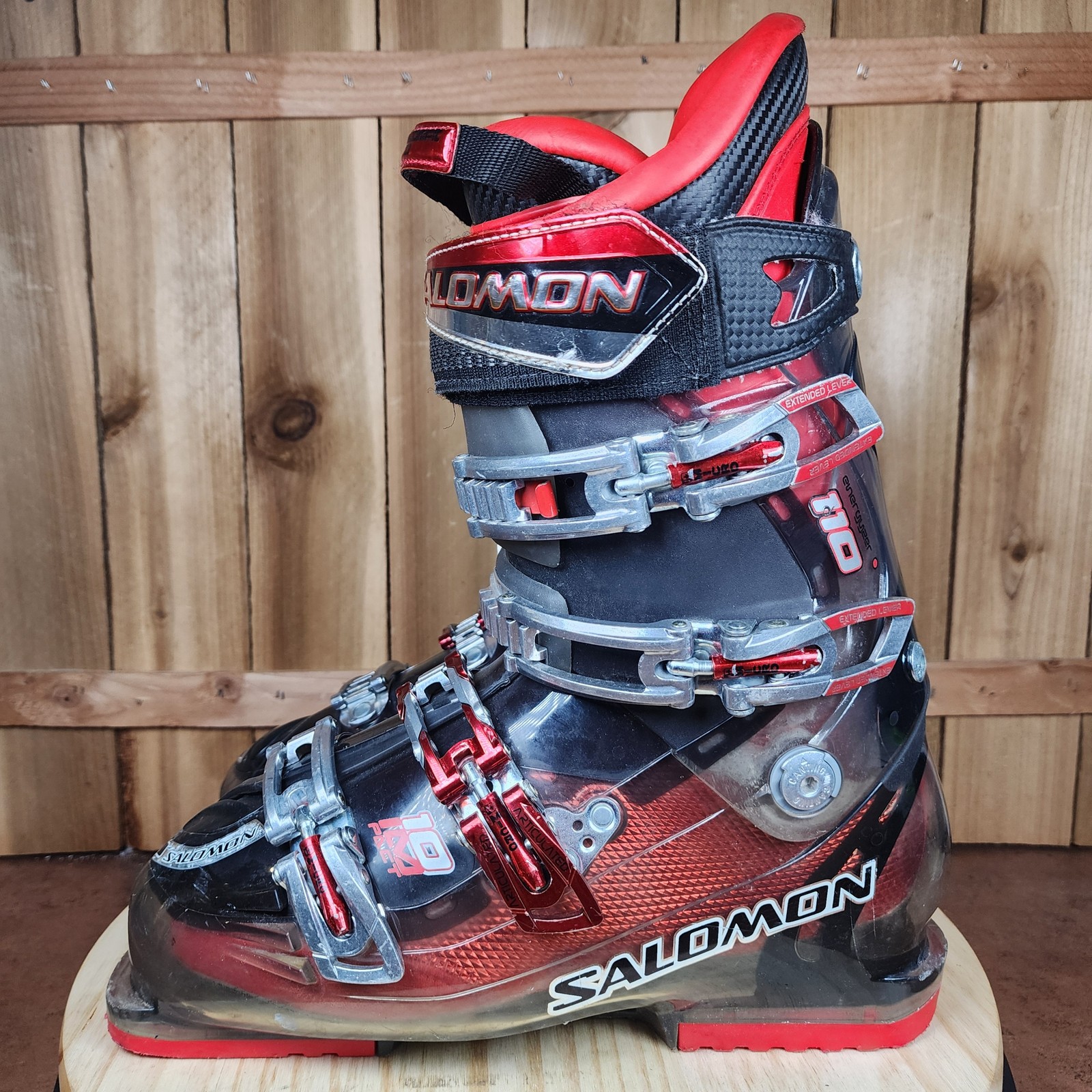 Scarponi da sci Salomon Impact 10 CS Energyzer 110 da uomo taglia 27 racing performance