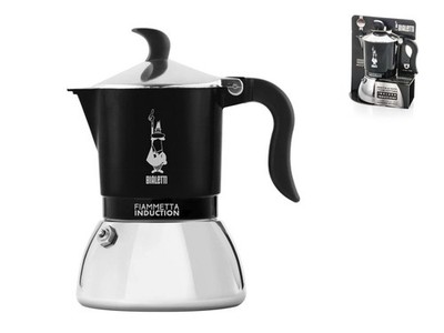 Biletti Kaffeemaschine Fiammetta Tassen 4, Schwarz